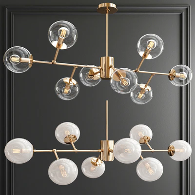 Modern Espalier Branching Globe Chandelier — Вид 1
