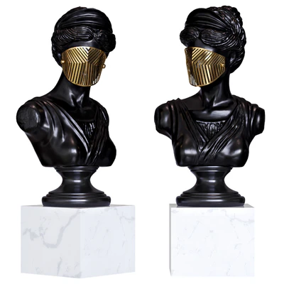 Bust Woman in Mask Figurine — Ver 1
