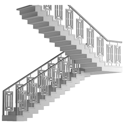 Art Deco marble stairs — Ver 3