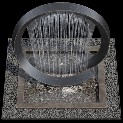 Waterfall fountains cascade 13 — Вид 3