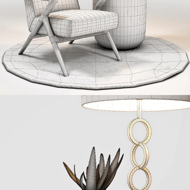 Capri Lounge Chair & RH Side Table Set — Descargar