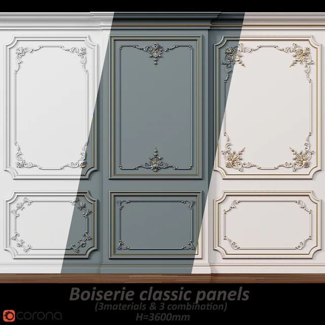Wall molding 5. Boiserie classic panels — Download