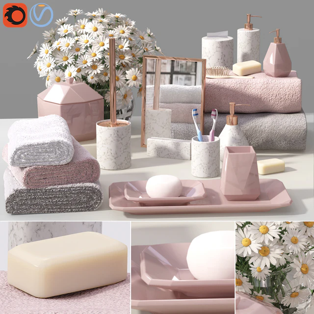 West elm Faceted Porcelain Bath Set — Descargar