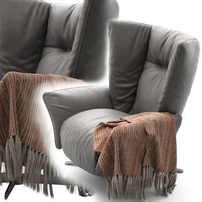 Armchair Natuzzi Tulip 3031 — View 3