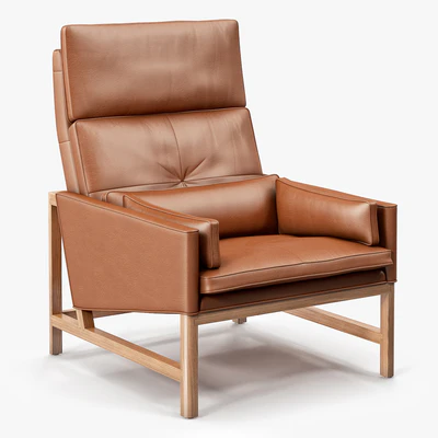 BassamFellows High Back Lounge Chair — Вид 1