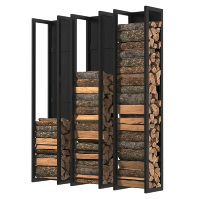 Wall firewood rack D790BK — Ver 1