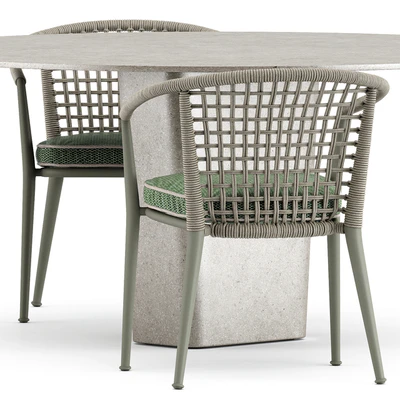 Erica 19 chair by bebitalia and Tao dining table by Tribu — Ver 3