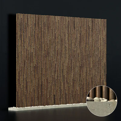 Bamboo branch decor  Wall cage 19a / Декор из бамбука стенка декор №19a — Вид 1