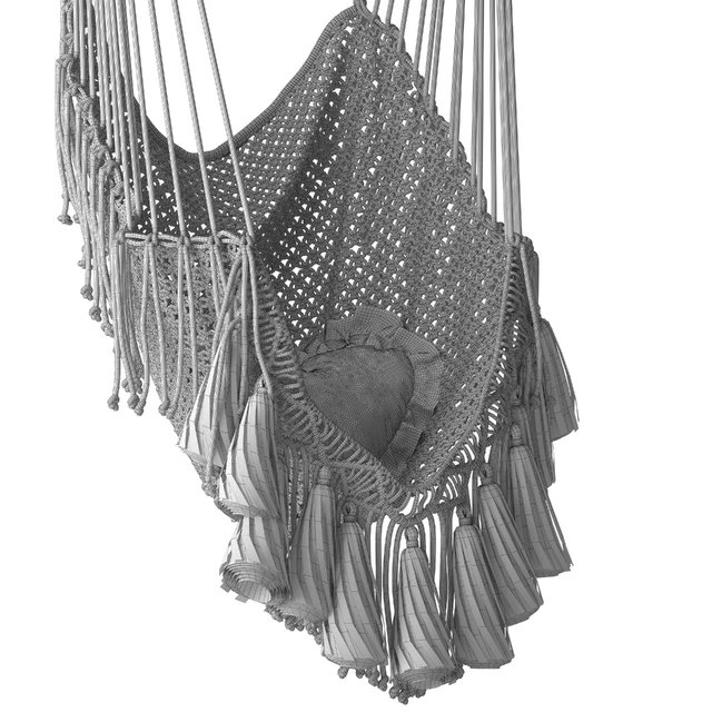 Hammock chair outboard with fringe — Descargar