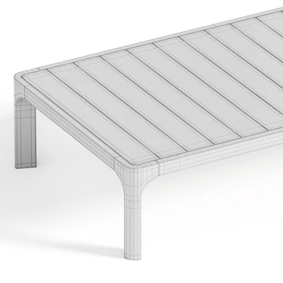 RH / MALTA TEAK COFFEE TABLE — Ver 5