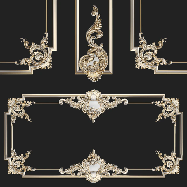 Plaster decorative frame 2 — Descargar
