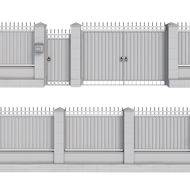 Fence with gate and wicket 5 — Descargar