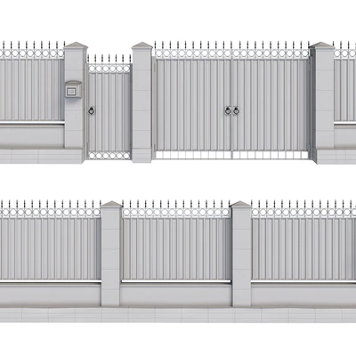Fence with gate and wicket 5 — Ver 4