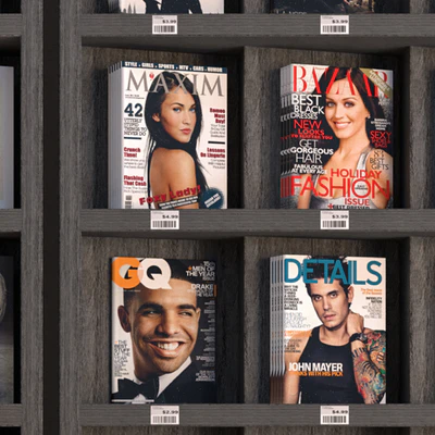 Display racks with books and magazines - Vray Material — Вид 2