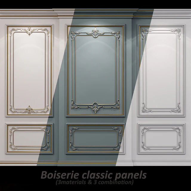 Wall molding 21. Boiserie classic panels — Download