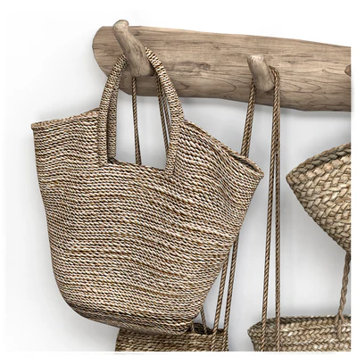 wall decor set with old wicker bags — Вид 4
