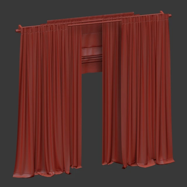 Curtains with tulle and roman blinds. — Descargar