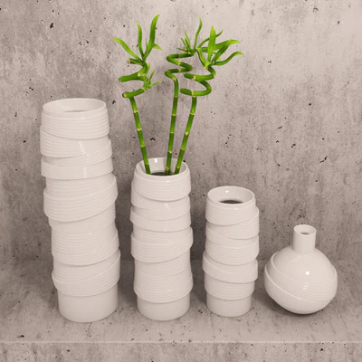 Vases and bamboo set — Вид 1