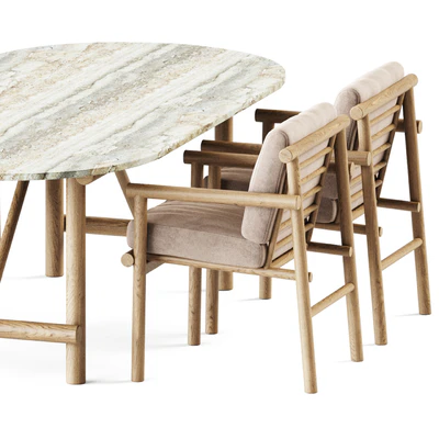 Ayana Outdoor Table and Chair by B&B Italia / Garden furniture — Ver 3