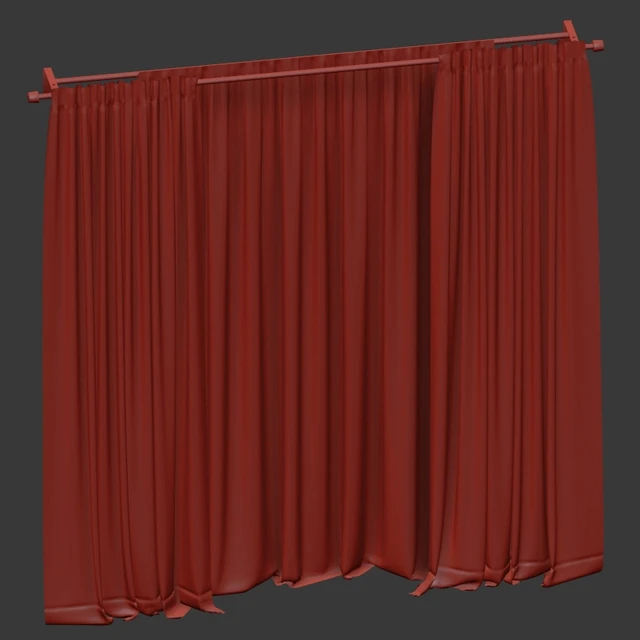 Curtains with tulle in two colors — Descargar