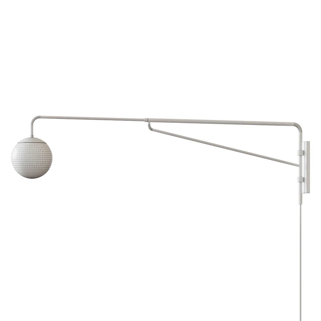 SIMRISHAMN SIMRISHAMN Wall lamp with swivel stand, chrome / milk glass — Descargar