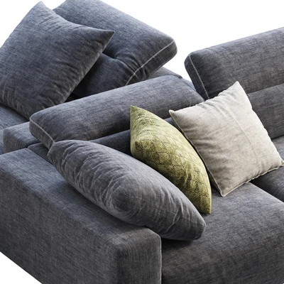 BoConcept Hampton chaise lounge fabric sofas (2 options) — Ver 4