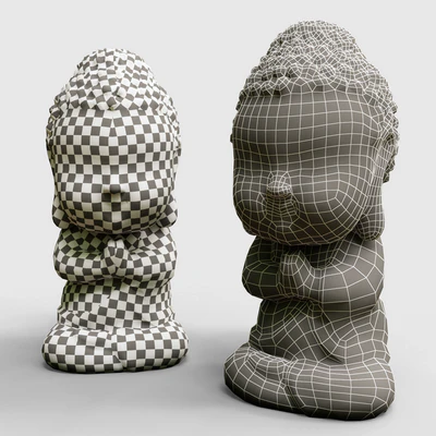 Baby buddha figurine — Ver 4