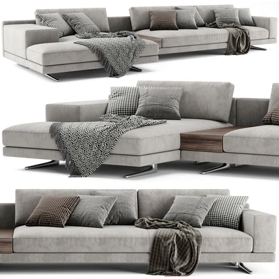 Poliform Mondrian Chaise Longue Sofa — Ver 1
