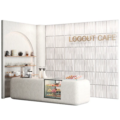 Designer coffee shop with desserts — Ver 1