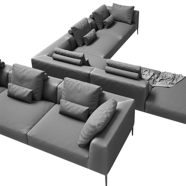 B&B ITALIA MICHEL EFFE 2 дивана — Скачать