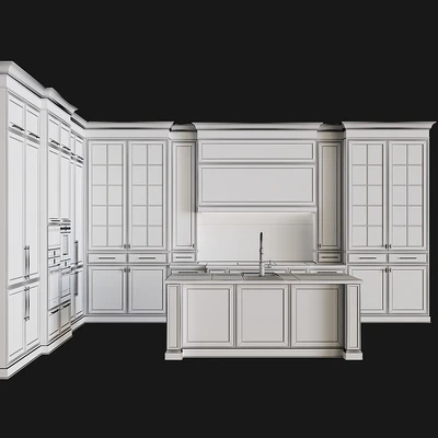 Kitchen in neoclassical style 57 — Ver 2