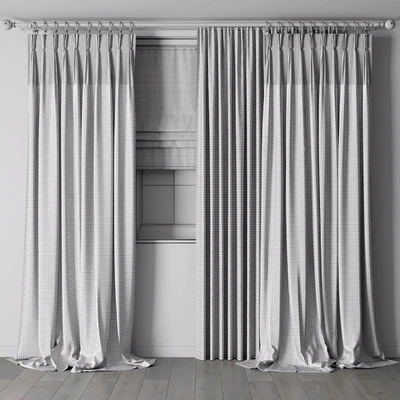 Hadi pleats curtains - Triple pleat heading 01 — Вид 2