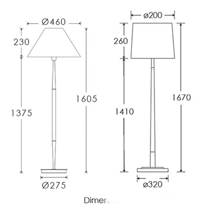 RONNI & VELETTO floor lamp — Ver 3