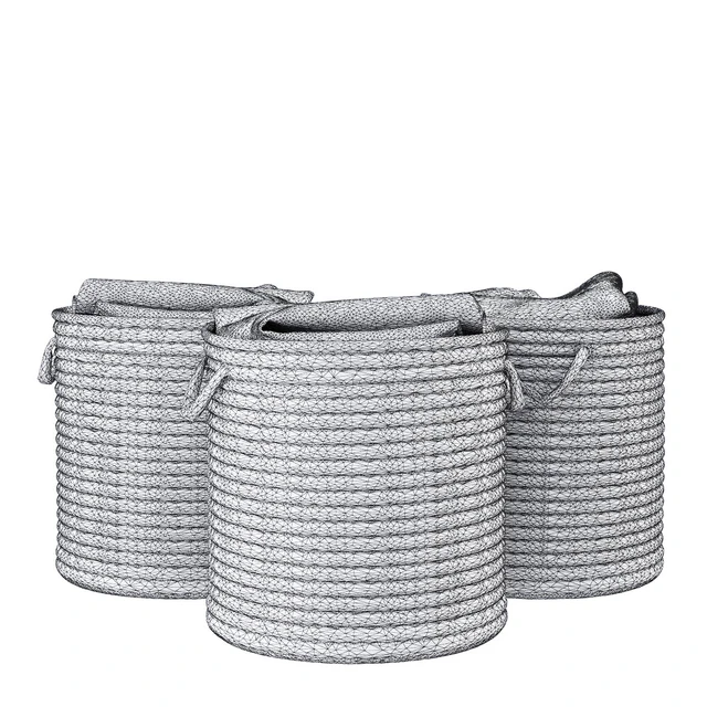 RH/ BRAIDED WOOL HAMPER — Скачать