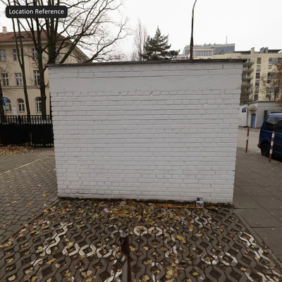 whitewashed running bond brick texture white — View 6
