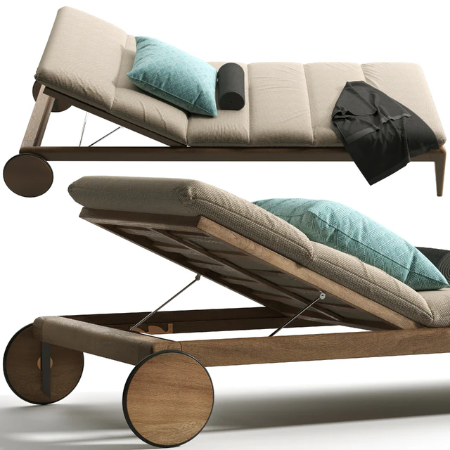 Cruise Teak Sunbed — Скачать