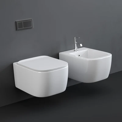 Antonio Lupi Komodo Wall Hung Toilet and Bidet — Ver 1