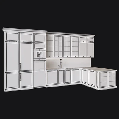 Kitchen in neoclassical style 53 — Ver 4