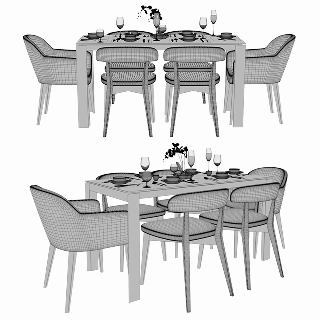 Connubia Calligaris Table with chairs — Descargar