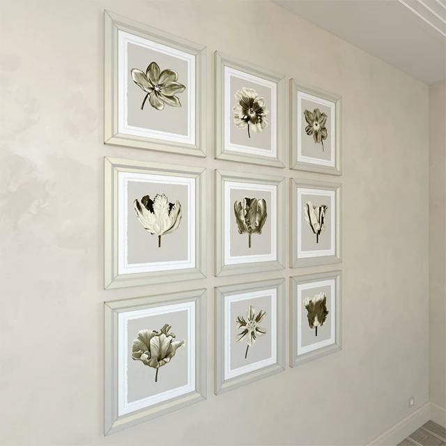 Charlotte Morgan Watercolour Tulips Sepia Nine Piece — Descargar