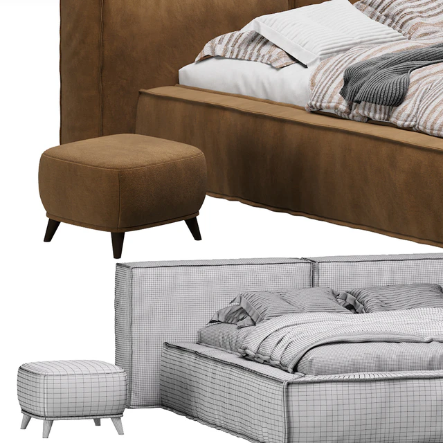 Bed Clifton Velvet Terra by Divan.ru / Кровать Клифтон — Скачать