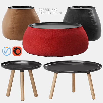 Coffee and side table set — Ver 1