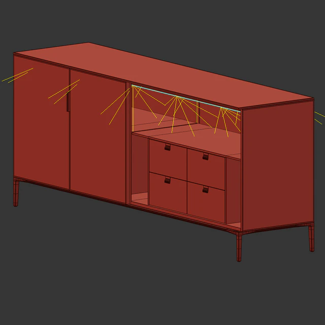 Alambra Case sideboard 3 Rimadesio — Скачать