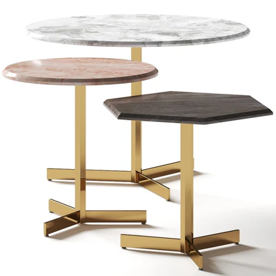Longhi Math Coffee & Side Tables — Ver 1