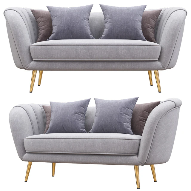 Deals on Alexandrea Velvet Flared Arm Loveseat — Descargar