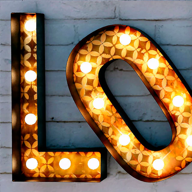 Lighted Metal sign. Set 4 — Descargar