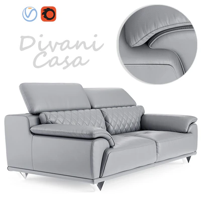 Sofa Divani Casa Wolford Modern Gray — Ver 1