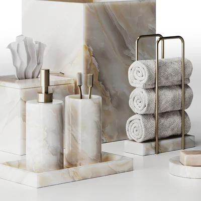 Stone bathroom accessories — Ver 4