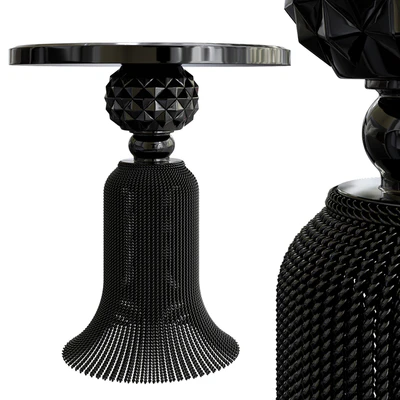 Kay Noir Marble Tassel Table — Ver 2