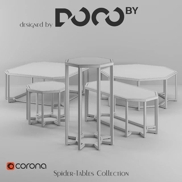 Collection of tables Spider designed by DOCOby — Descargar